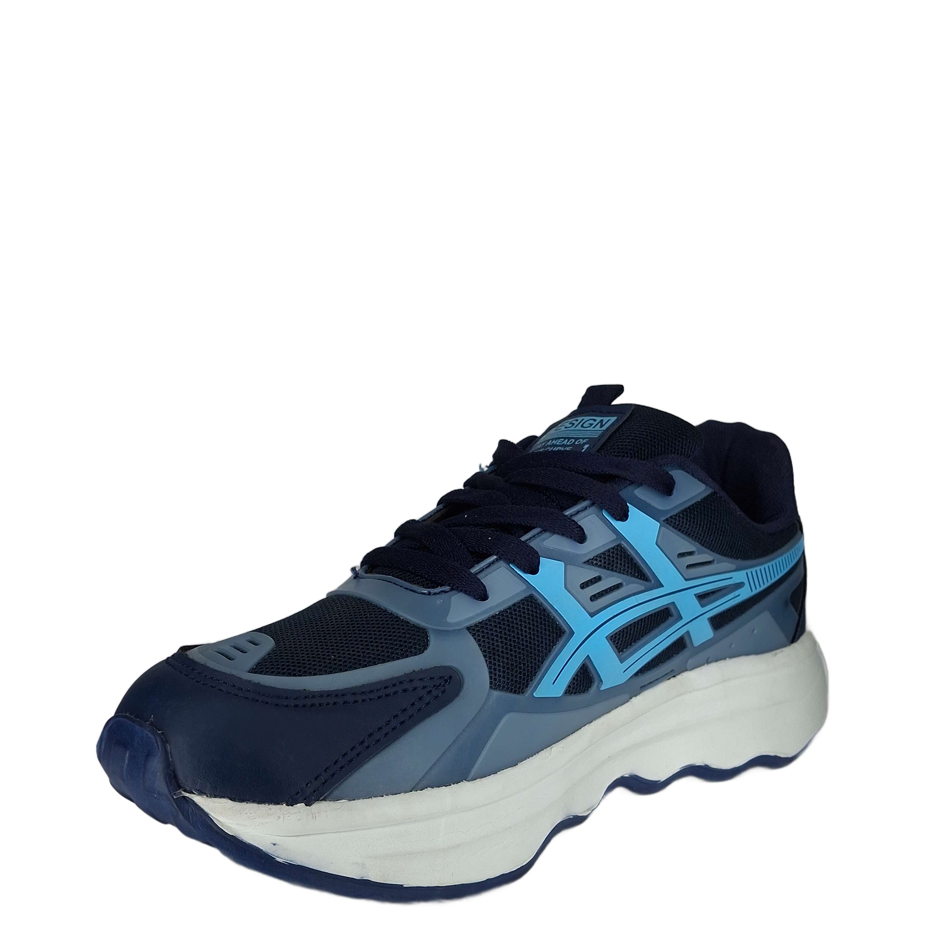 Grandwalk Aldas Pro Sneakers – Navy Blue & Sky Blue