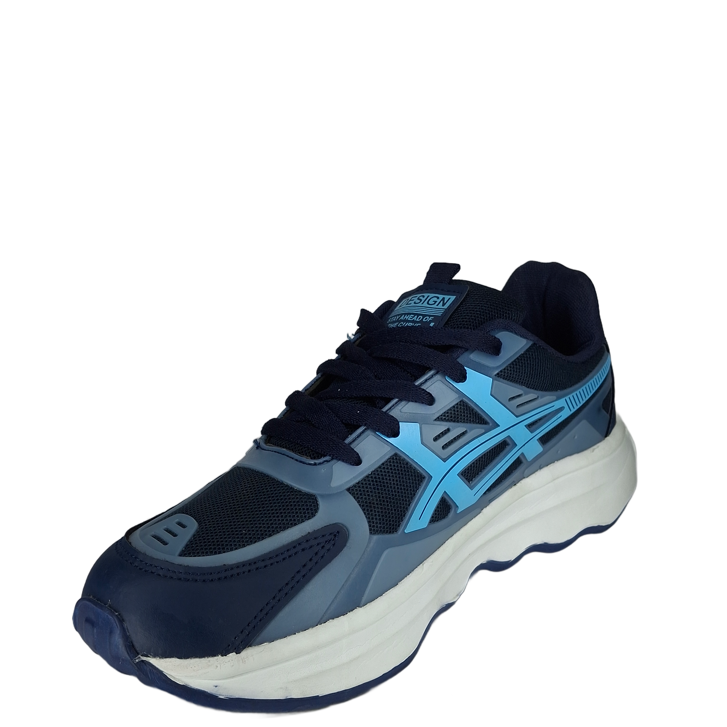 Grandwalk Aldas Pro Sneakers – Navy Blue & Sky Blue