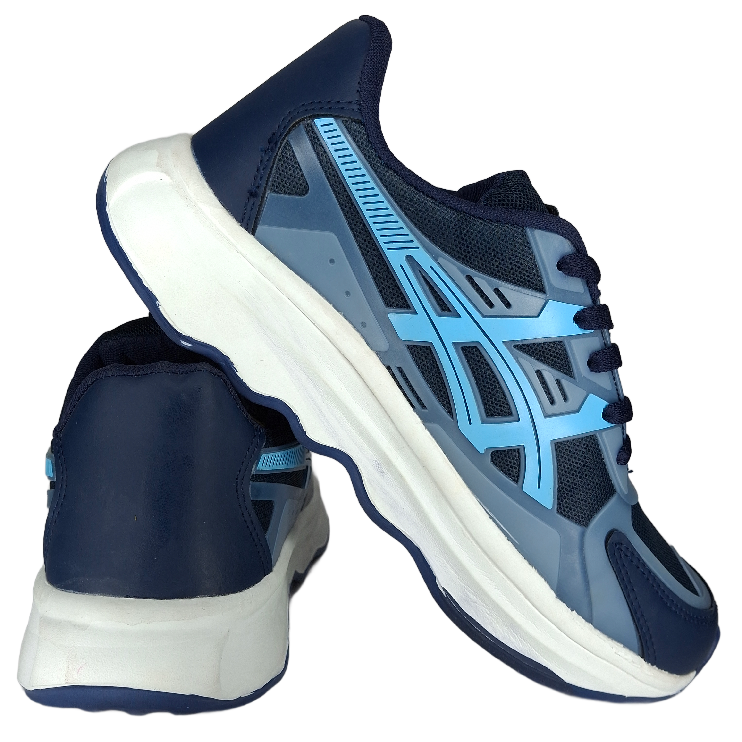 Grandwalk Aldas Pro Sneakers – Navy Blue & Sky Blue