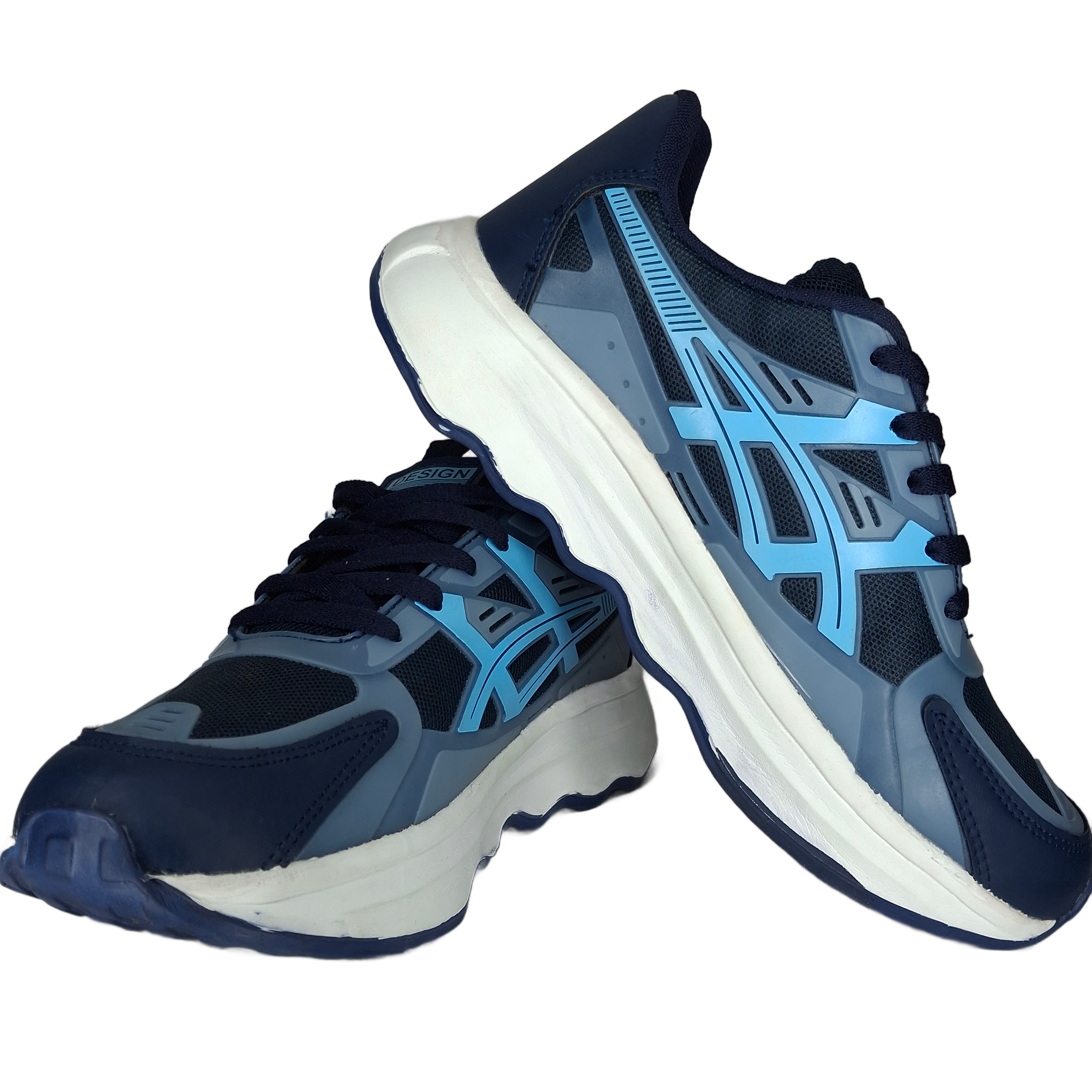 Grandwalk Aldas Pro Sneakers – Navy Blue & Sky Blue