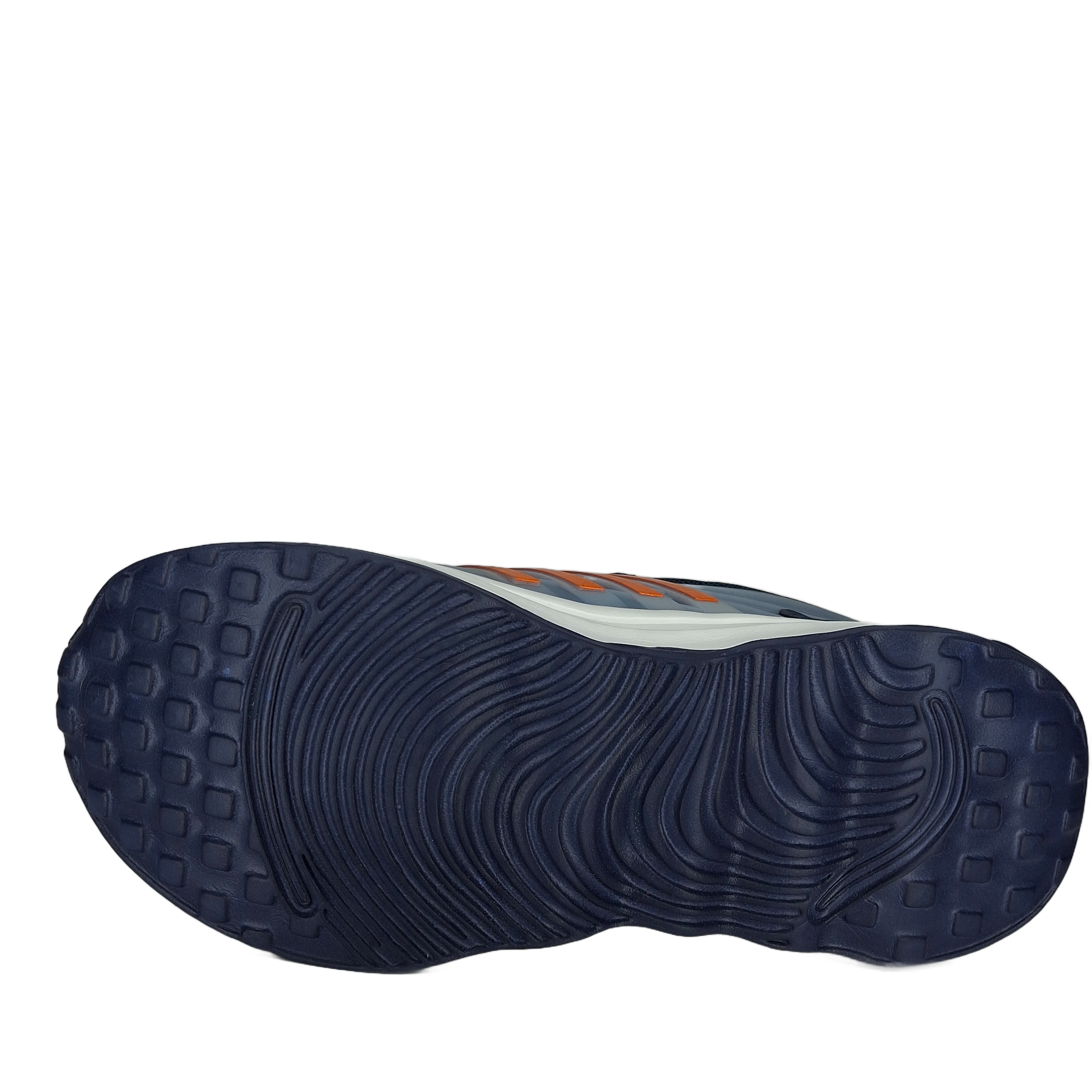 Grandwalk Aldas Pro Sneakers – Navy Blue & Orange